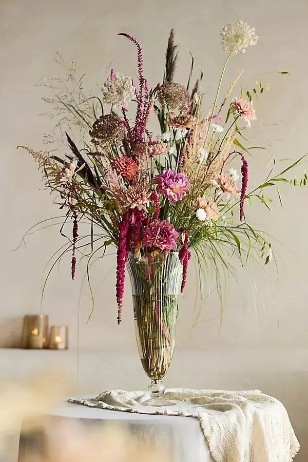 Cut Glass Flare Vase
