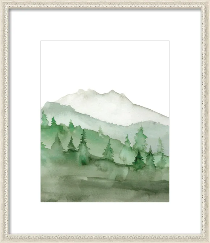 Watercolor Mountain Art Print by Lana Effron for Artfully Walls