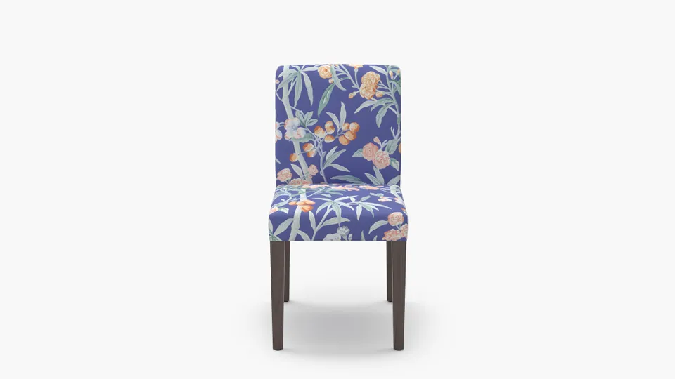 Signature Dining Chair, Lapis Lanai, Espresso Square Tapered Leg
