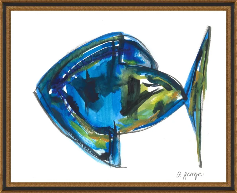 Asbtract Fish by Anthony George for Artfully Walls