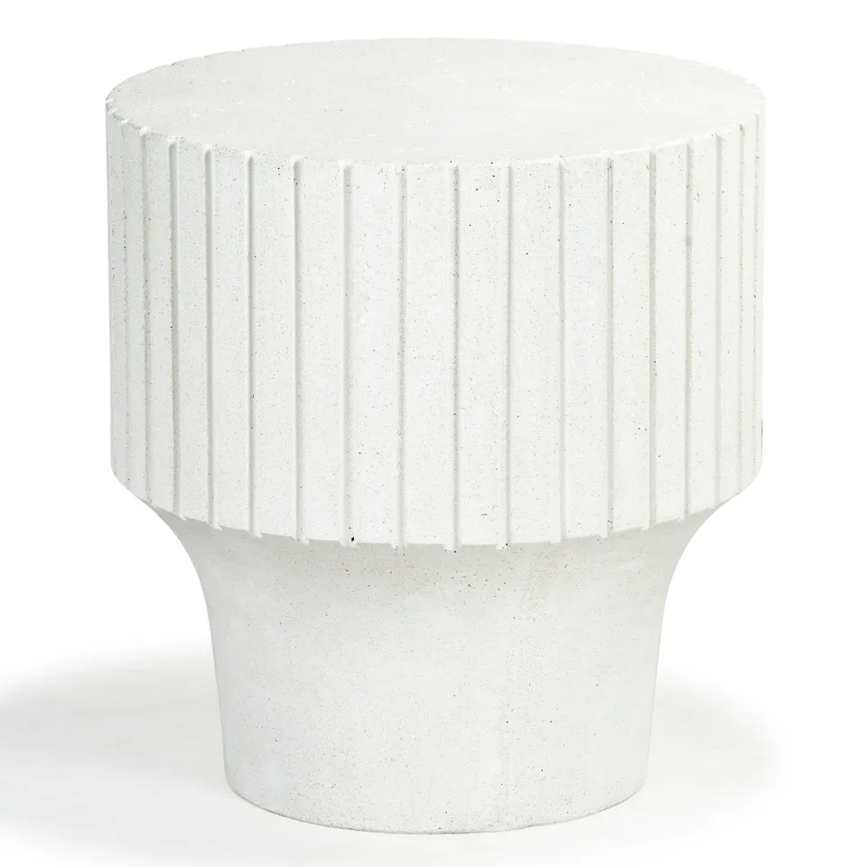 Einstein Round Accent Table - Ivory