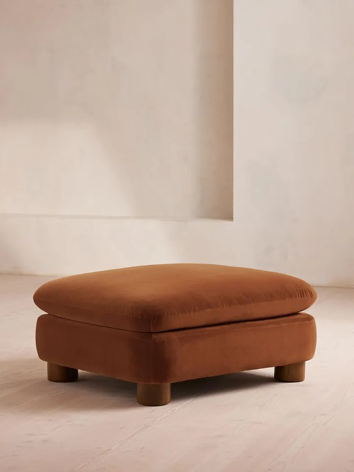 Vivienne Ottoman, Velvet, Cinnamon, US