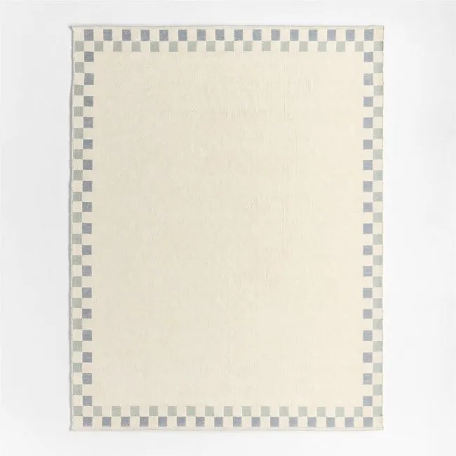 Finish Line Smoke Blue Kids Area Rug 8'x10'