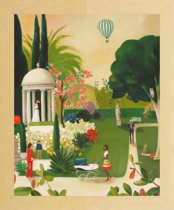 A Fainting in the Botanical Gardens by Janet Hill for Artfully Walls