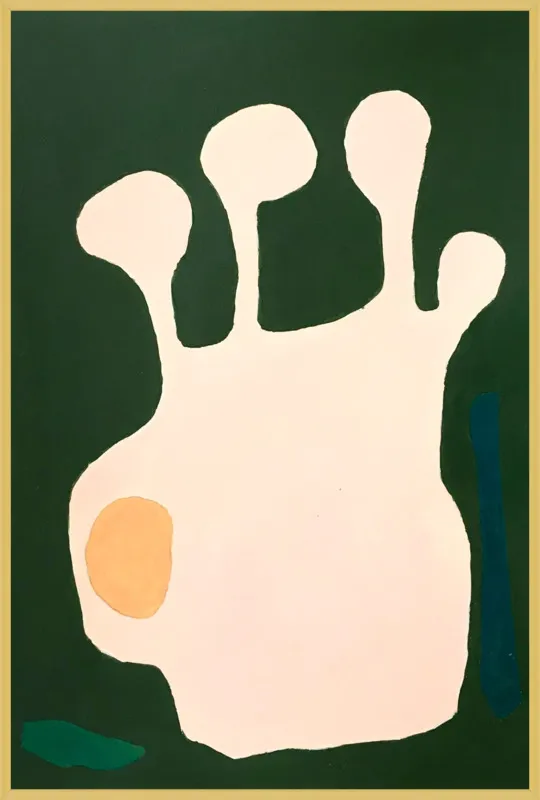 Nectarine Vase, abstraction 11 by Neicy Frey by Neicy Frey for Artfully Walls