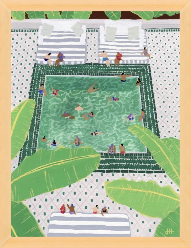 Green Riad by Joanne Ho for Artfully Walls