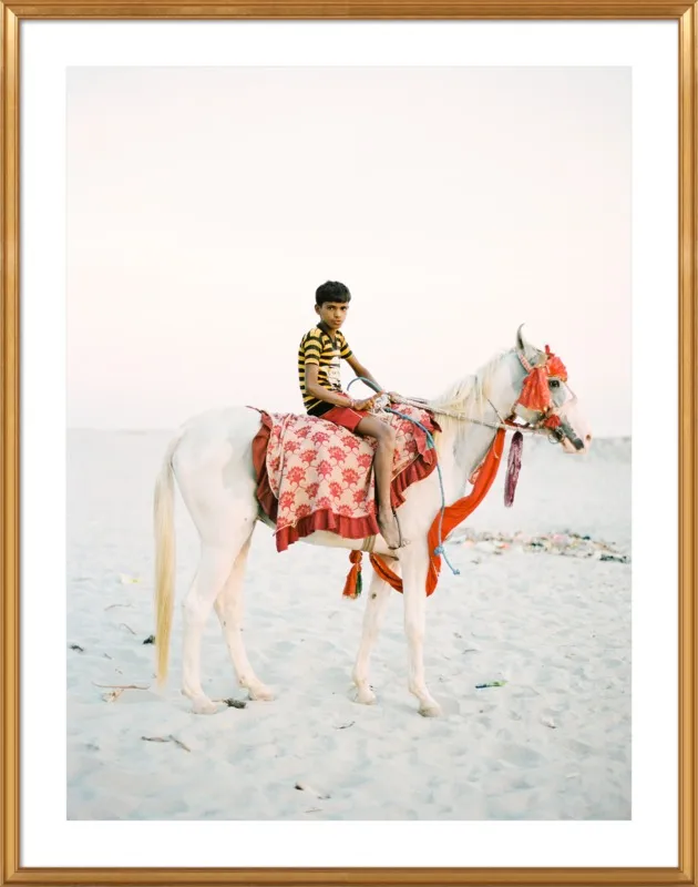 Boy on Horse by Andrew Jacona for Artfully Walls