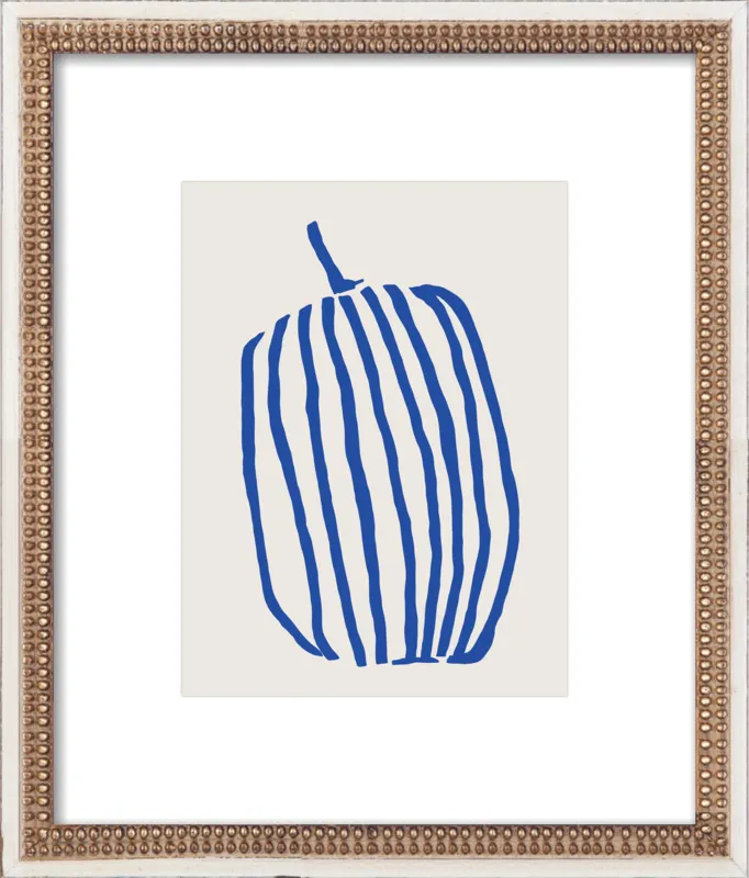 Striped pumpkin by Jessica Nielsen for Artfully Walls