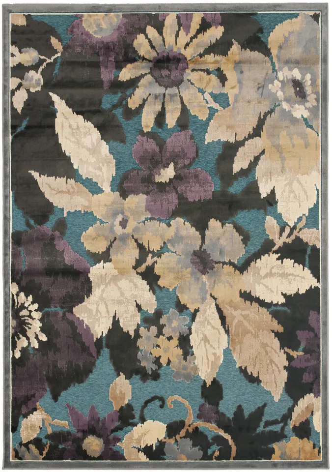 Arlo Home Woven Area Rug, PAR148-770, Grey/Multi,  4' X 5' 7"
