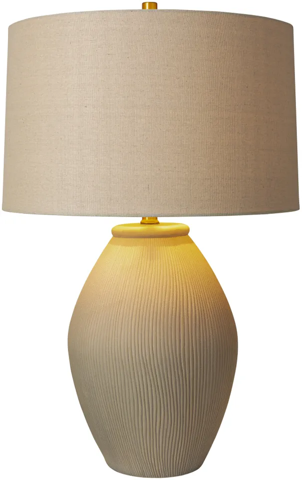 Jericho  Glazed 30"H x 19"W x 19"D Accent Table Lamp