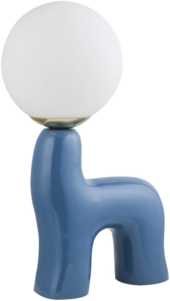 Opal  Glazed 17"H x 7"W x 9"D Accent Table Lamp