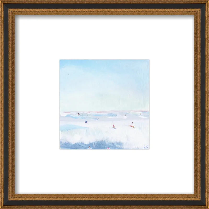 Soft Blue Surf  by Caroline Chriss  for Artfully Walls