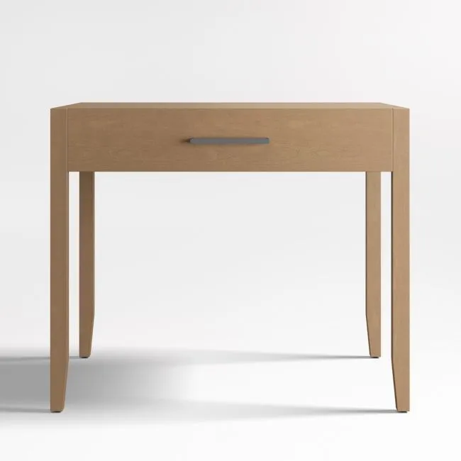 Ever Simple 36"  Natural Brown Wood Kids Desk with Drawer