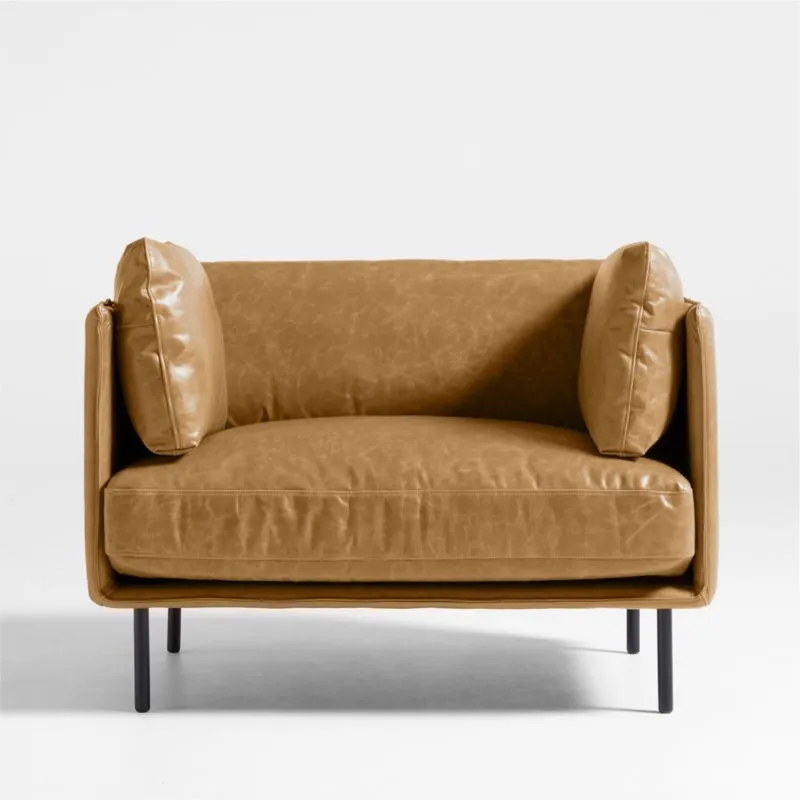 Wells 44.5" Leather Chair and a Half