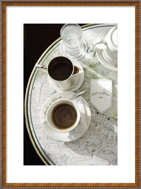 Chocolat chaud au Café de Flore by Lauren & Annael Tolila for Artfully Walls