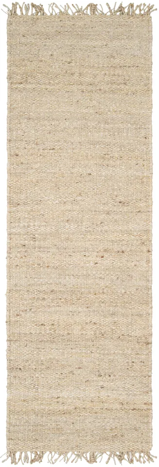 Jute Beige Indoor 3' x 12' Handmade Rug
