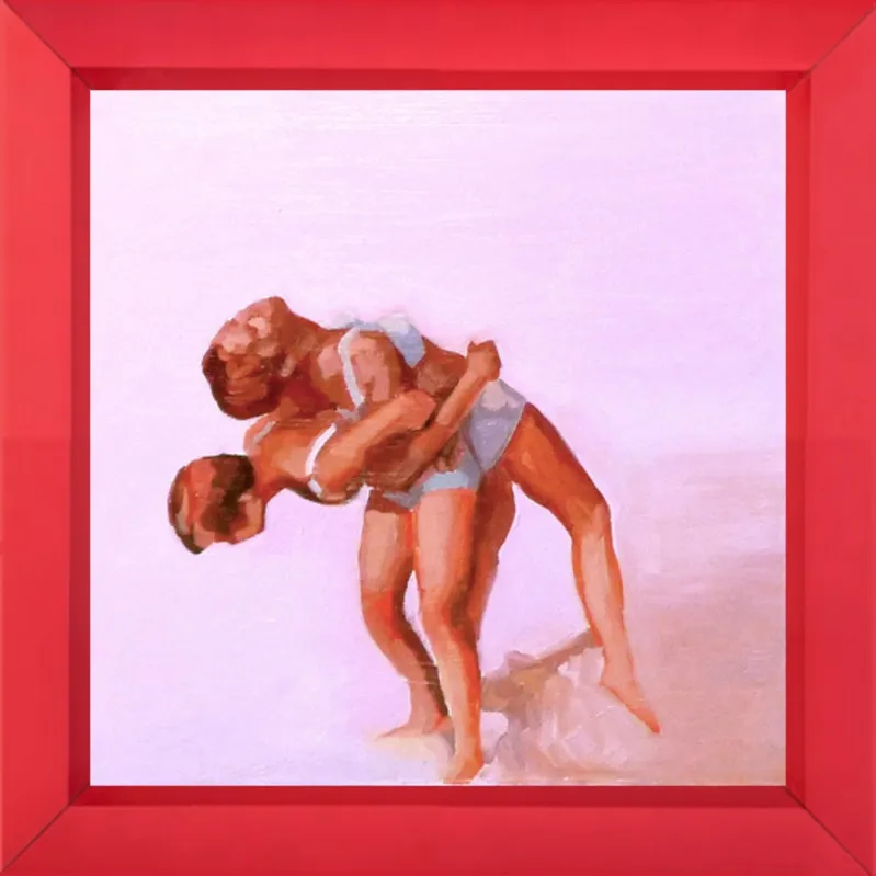 wrestling by Mary Sinner for Artfully Walls