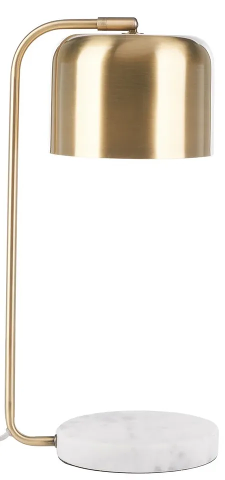 Foley 19" Table Lamp - Brass / White