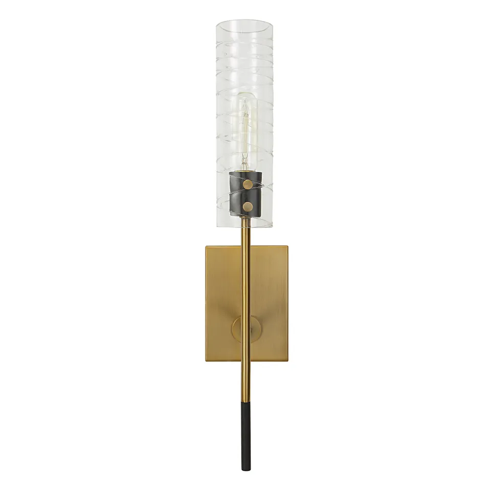 Telesto 1 Light Brass Sconce