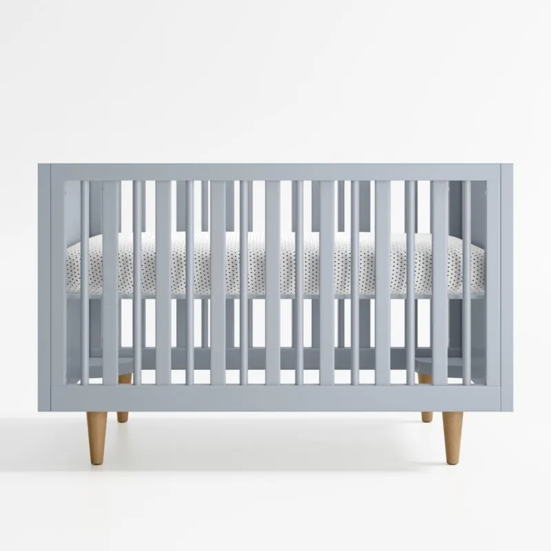 Finn Blue Wood Convertible Crib