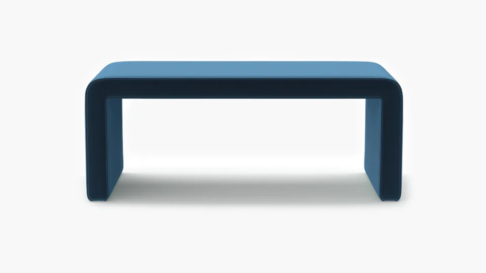 Waterfall Bench, Royal Performance Velvet