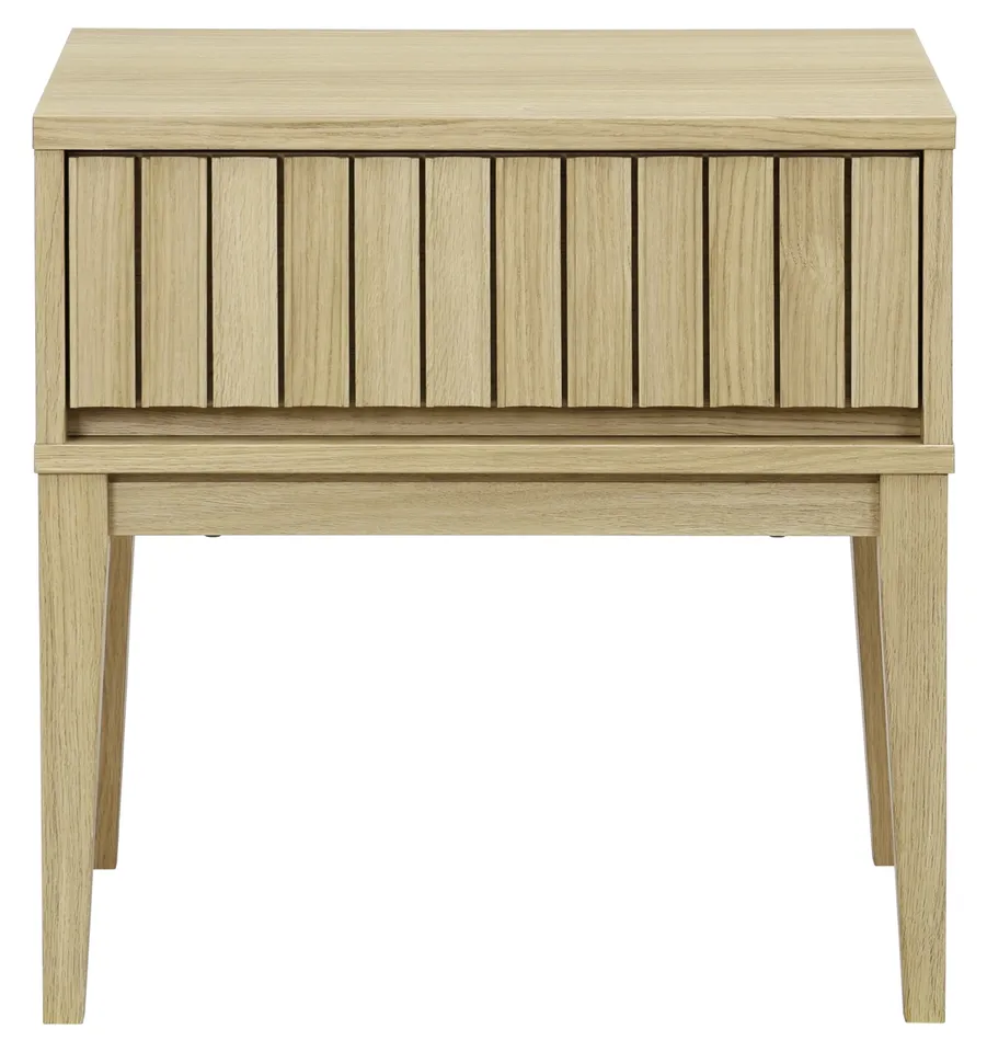 Fidia 1 Drawer Nightstand - Light Oak