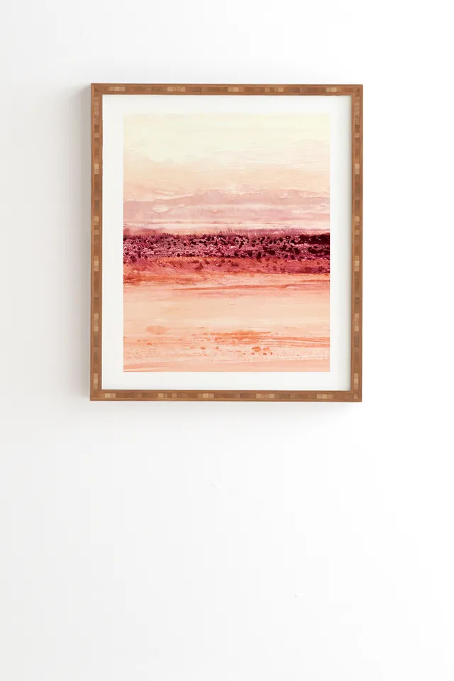 New Dawn by Iris Lehnhardt - Framed Wall Art Bamboo 30" x 30"