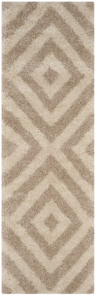 Arlo Home Woven Area Rug, PTS217B, Ivory/Beige,  2' 3" X 7'