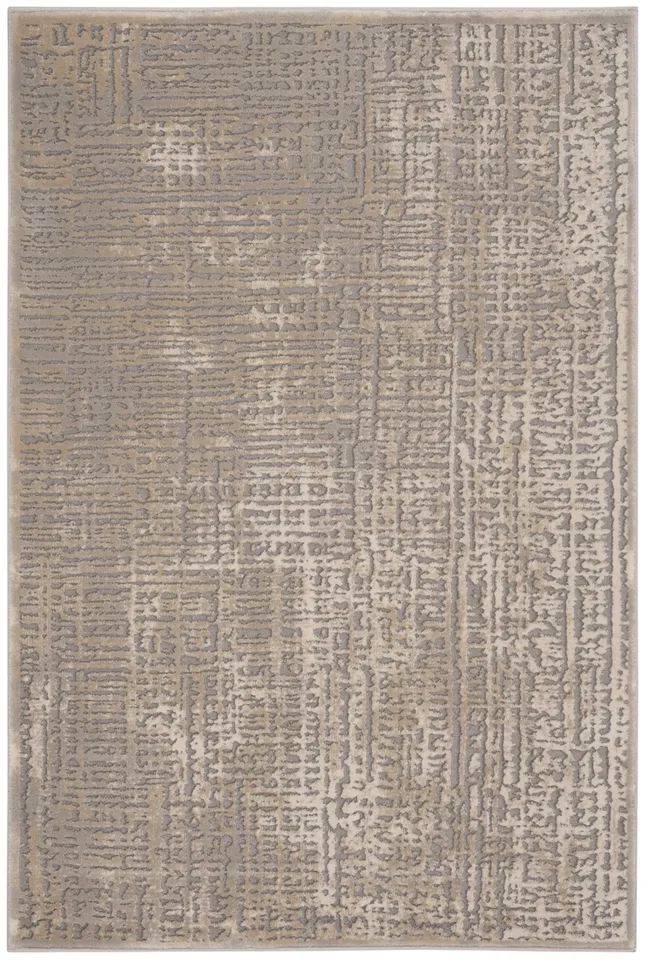 Arlo Home Woven Area Rug, MDW317A, Ivory/Grey,  3' 3" X 5'