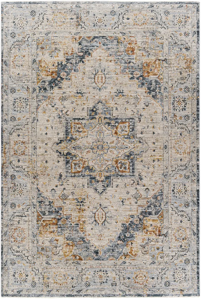 Laila Beige Indoor 10' x 13'11" Machine Woven Rug
