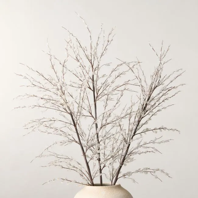 Faux Crystal Branch Holiday Stem Set of 3