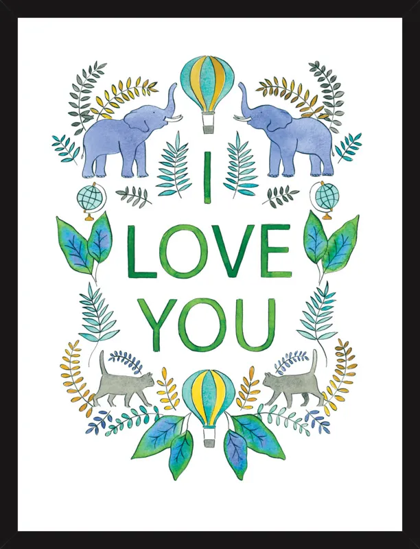 I Love You by Rachel Rogers for Artfully Walls