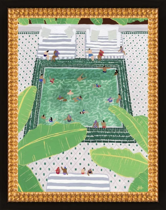 Green Riad by Joanne Ho for Artfully Walls