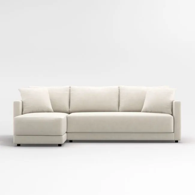 Gather 2-Piece Bench Sectional Sofa with Chaise Lounge