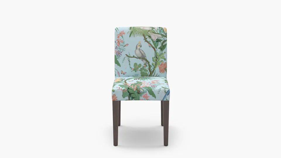 Signature Dining Chair, Sky Cinque Terra, Espresso Square Tapered Leg