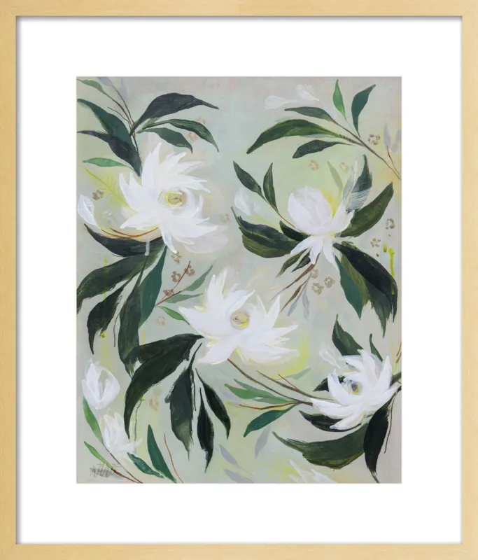 White Gardenia by Rachel Roe for Artfully Walls