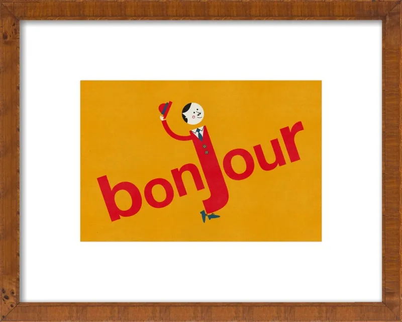 Bonjour by Blanca Gómez for Artfully Walls