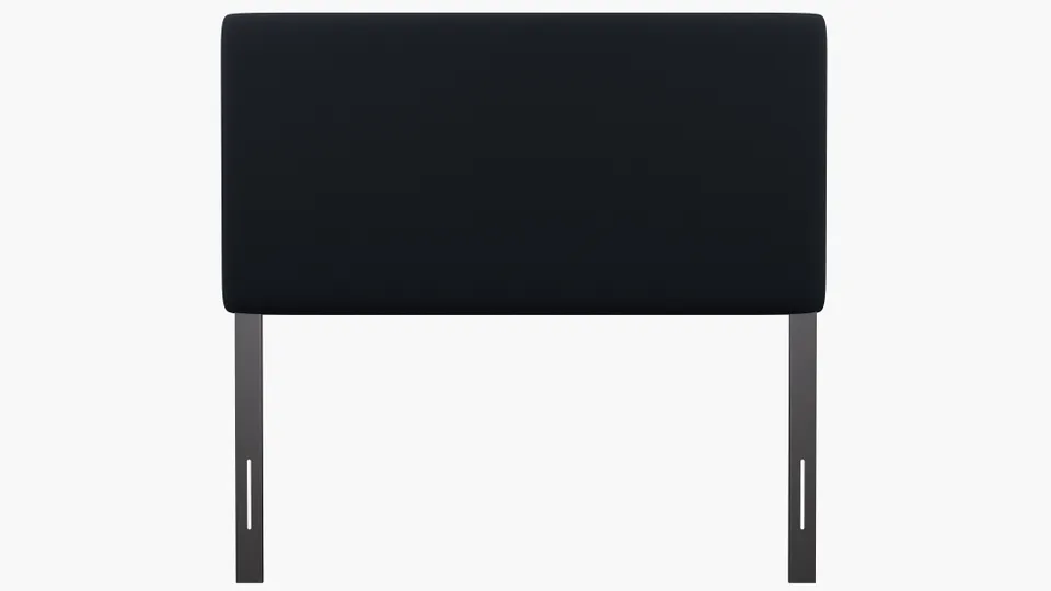 Square Back Headboard, Navy Everyday Linen, Full