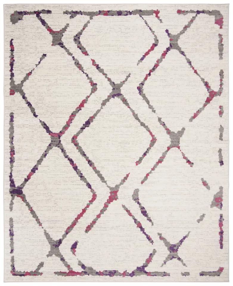 Arlo Home Woven Area Rug, SKY197F, Ivory/Pink,  8' X 10'