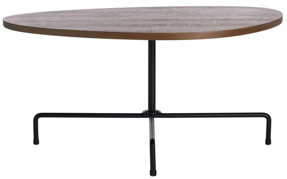 Berlin Tripod Coffee Table - Walnut / Black