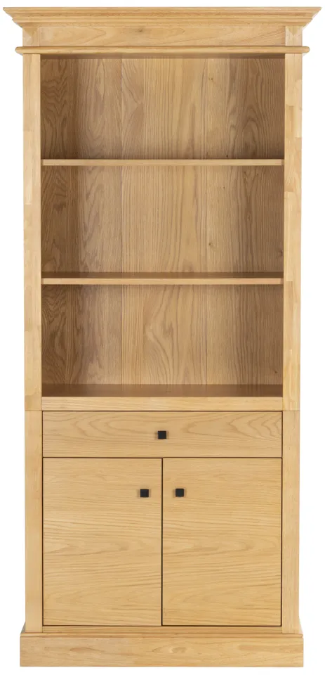 Safavieh Couture Francesco 4 Shelf Wood Bookcase, Natural / Black