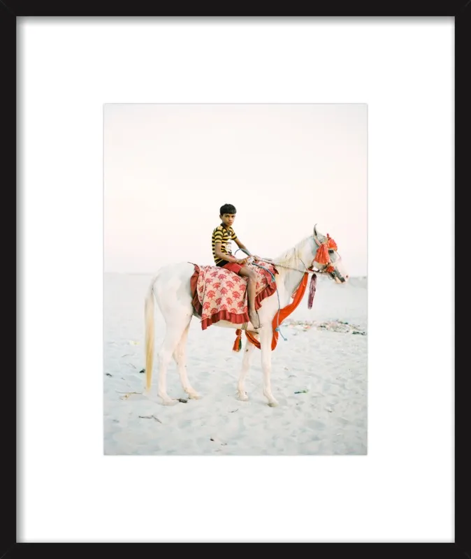 Boy on Horse by Andrew Jacona for Artfully Walls