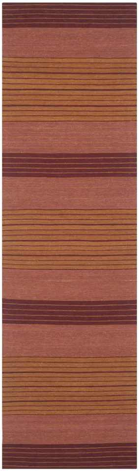 Arlo Home Hand Loomed Area Rug, MRB285A, Rust,  2' 3" X 8'