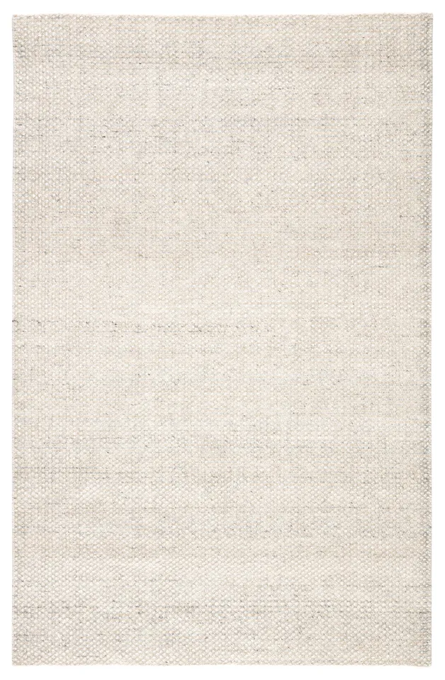 Limon Indoor/ Outdoor Solid Ivory/ Gray Area Rug (4'X6')