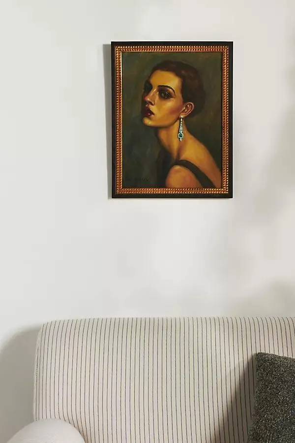 Girl With an Emerald Earring Wall Art