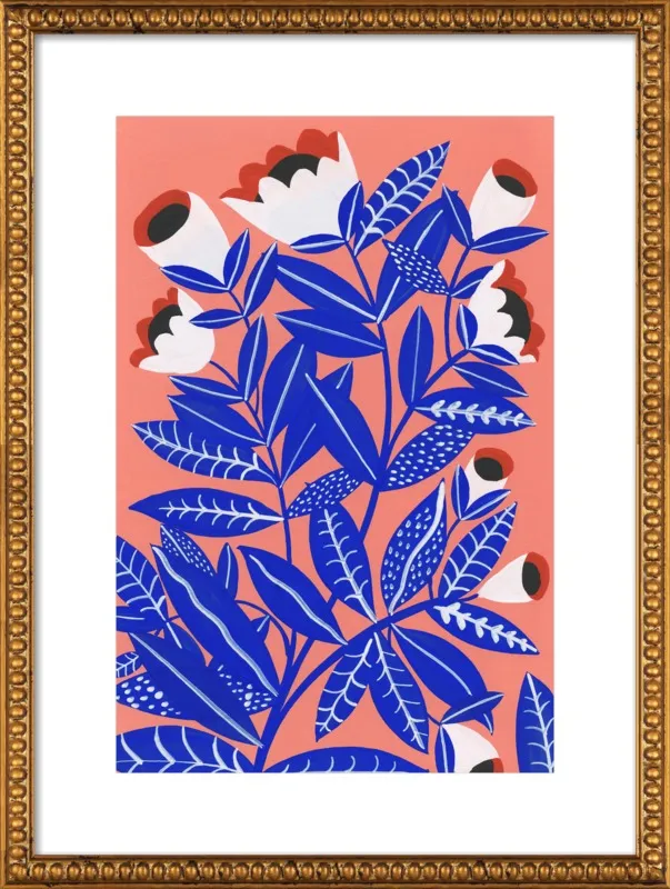 Blue Plant by Agathe Singer for Artfully Walls