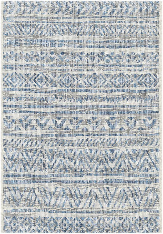 Eagean Gray Outdoor 2' x 2'11" Machine Woven Rug
