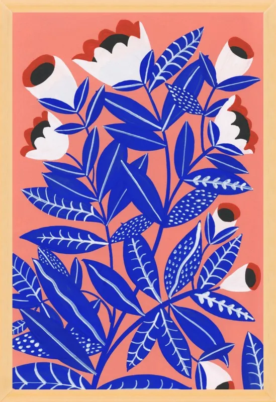 Blue Plant by Agathe Singer for Artfully Walls