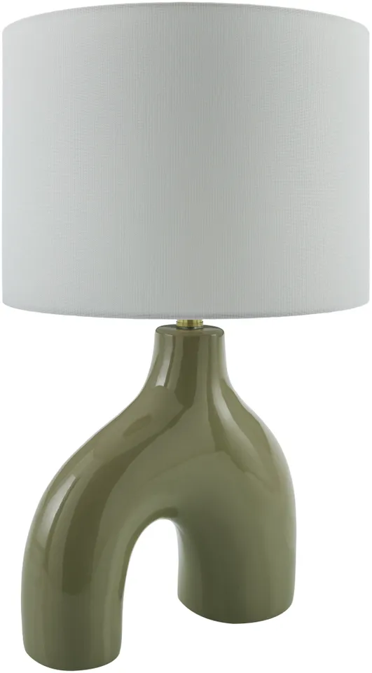 Solara  Glazed 25"H x 14"W x 14"D Accent Table Lamp