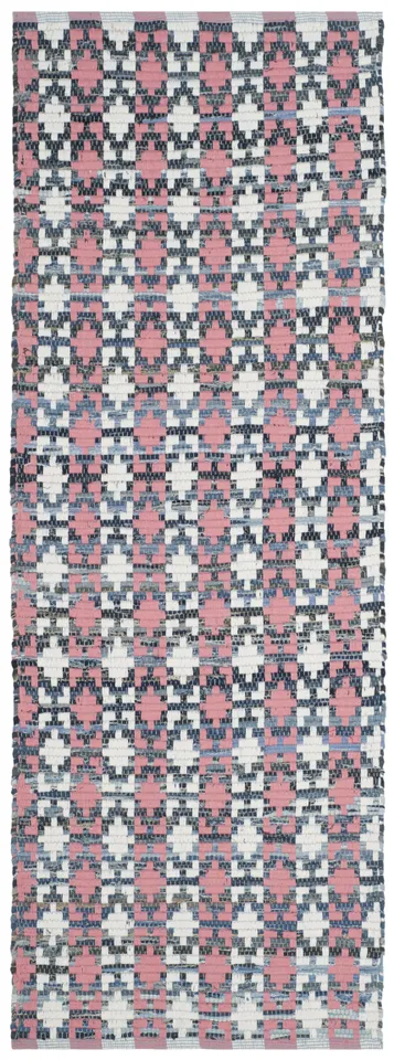 Arlo Home Hand Woven Area Rug, MTK123D, Coral/Multi,  2' 3" X 6'